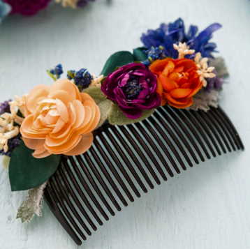 diy flower clips for hair